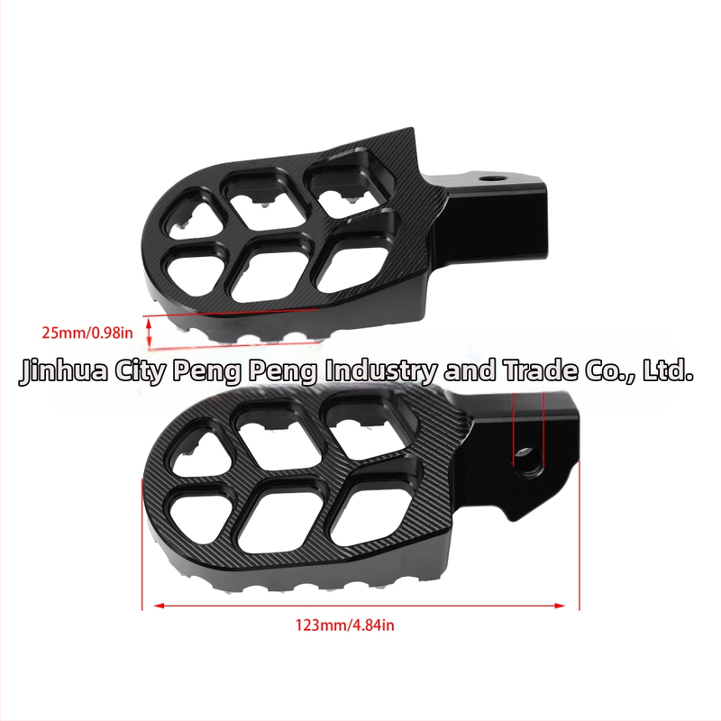 Predný pedál pre Light Bee S/X – CNC opracovaný z hliníkového zliatiny, protišmykový povrch, elektroplating, univerzálny off-road pedál