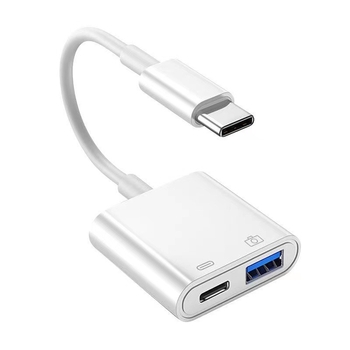 OTG USB-C 2-u-1 adapter za Apple uređaje, podržava USB flash disk