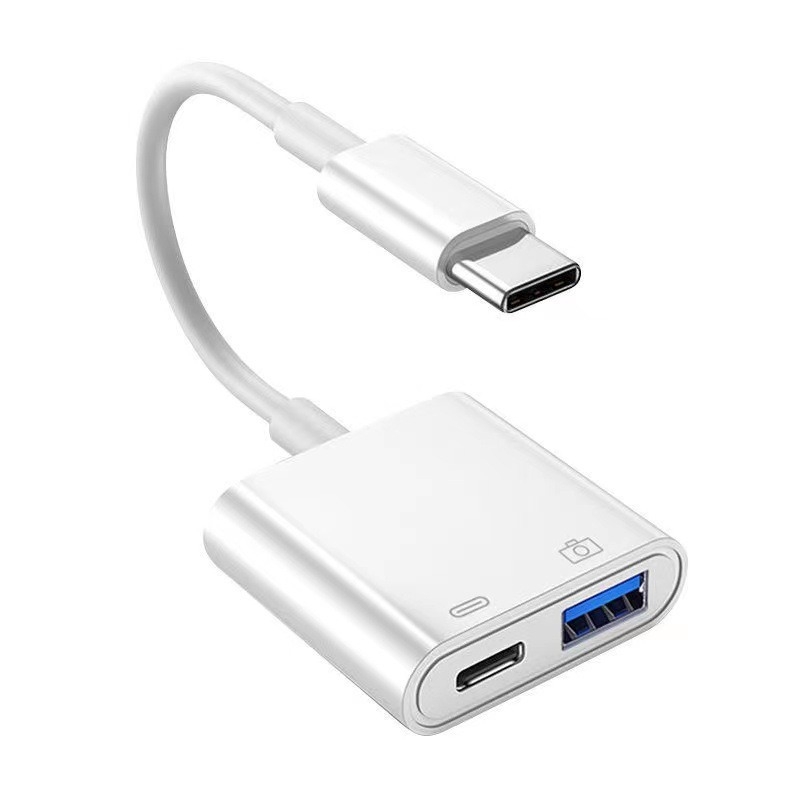 OTG USB-C 2-u-1 adapter za Apple uređaje, podržava USB flash disk