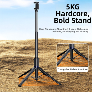 Селфи стика с Bluetooth, дистанционно управление, светлина за снимане и анти-трептене — неръждаема стомана, модел JC-38, универсален