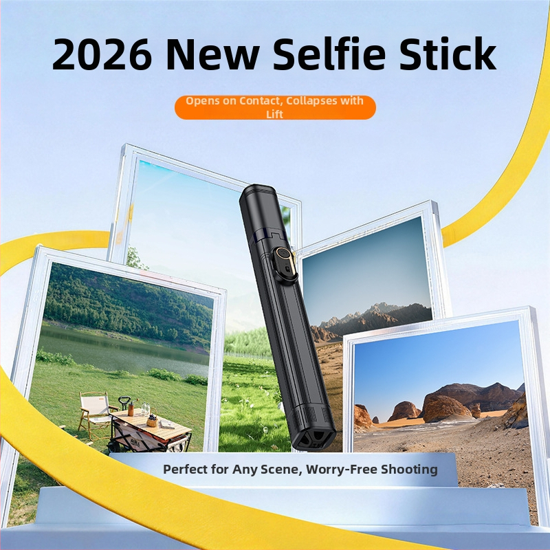 Селфи стика с Bluetooth, дистанционно управление, светлина за снимане и анти-трептене — неръждаема стомана, модел JC-38, универсален