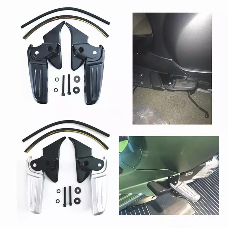 Suport de picior spate pentru Vespa Piaggio, Silk Circle material, finisaj Baking Paint