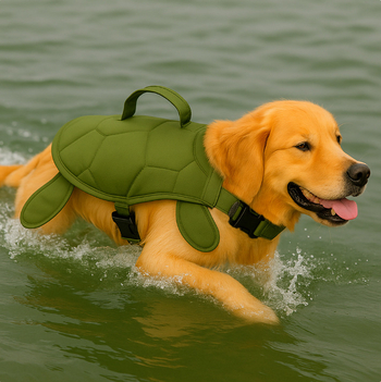Životinjska jakna za pse za plivanje, reflektirajuća, visoka plovnost, poliester, sve sezone