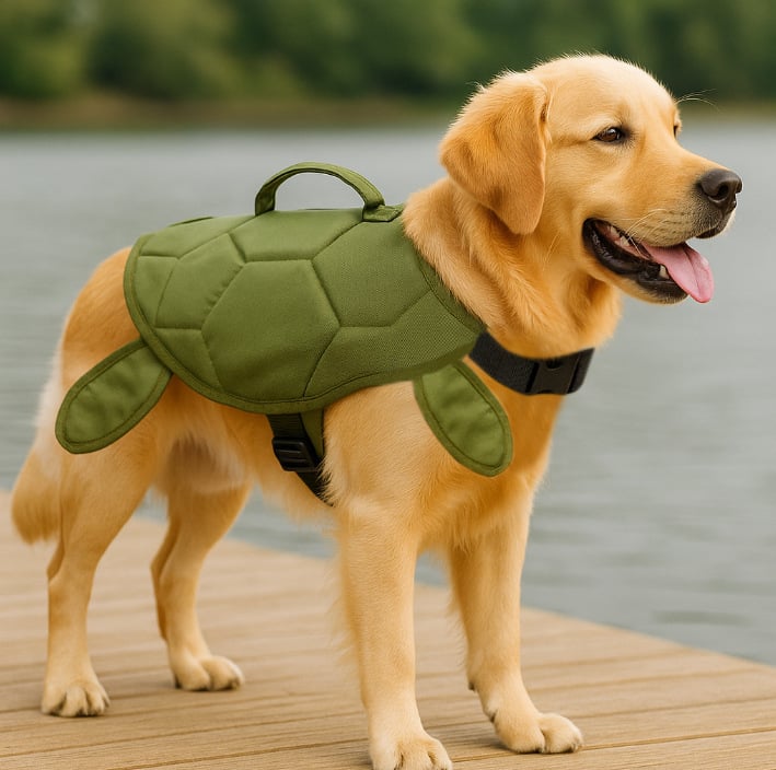 Životinjska jakna za pse za plivanje, reflektirajuća, visoka plovnost, poliester, sve sezone