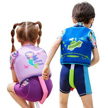 DIVESAIL Gyerek mentőmellény — Neoprén-Nylon keverék, EPE úszóhab, licencelt magánmárka