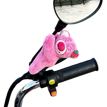 Λούτρινο panda διακοσμητικό αυτοκινήτου για αυτοκίνητα, μοτοσικλέτες και ποδήλατα — ύφασμα, στυλ καρτούν, διακόσμηση