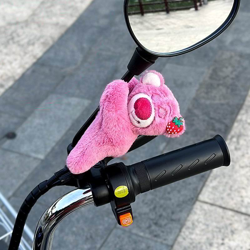 Λούτρινο panda διακοσμητικό αυτοκινήτου για αυτοκίνητα, μοτοσικλέτες και ποδήλατα — ύφασμα, στυλ καρτούν, διακόσμηση