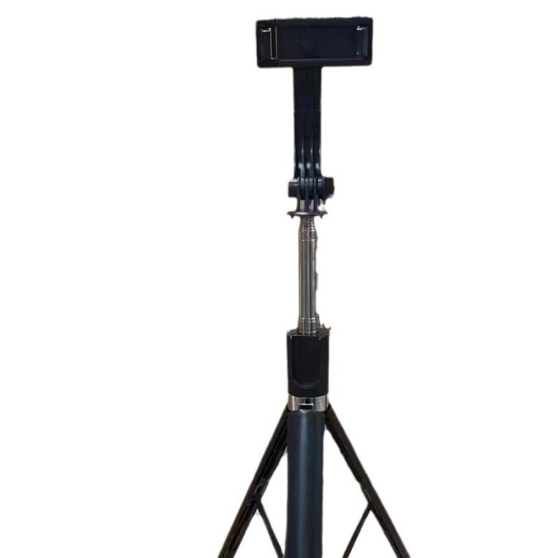 Селфи стика със светлина и Bluetooth дистанционно, тринога за пътуване и на открито, пластмасова конструкция