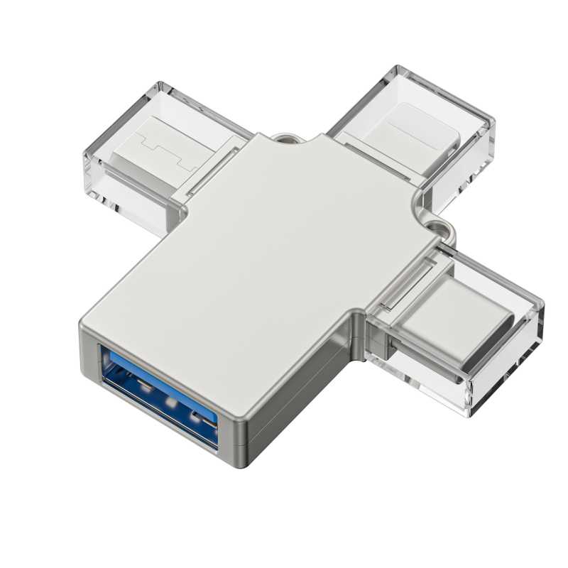 OTG adapter tri u jedan za Apple pametne telefone s USB-C sučeljem (Model: Three-in-one adapter, Kod: A)
