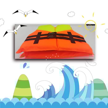 Жилет за плуване от оксфордска тъкан, екологично PVC; за възрастни и деца; марка Zibin