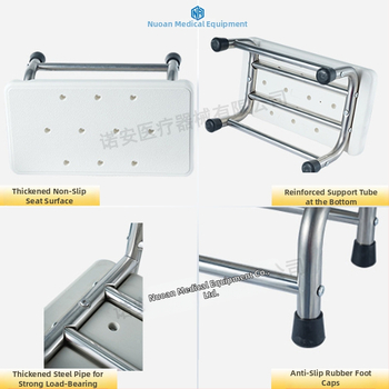 NA005 nehrđajući čelična potpora za noge – jednostruka/dvostruka, moderan minimalistički dizajn, potpora za stopala za dom ili kliniku, pogodno za djecu, odrasle i starije osobe