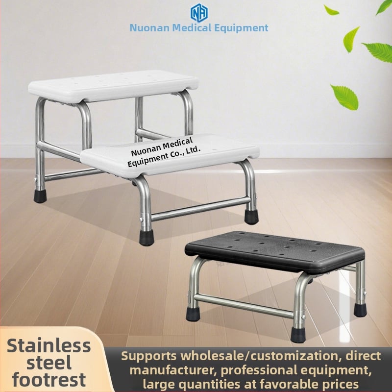 NA005 nehrđajući čelična potpora za noge – jednostruka/dvostruka, moderan minimalistički dizajn, potpora za stopala za dom ili kliniku, pogodno za djecu, odrasle i starije osobe