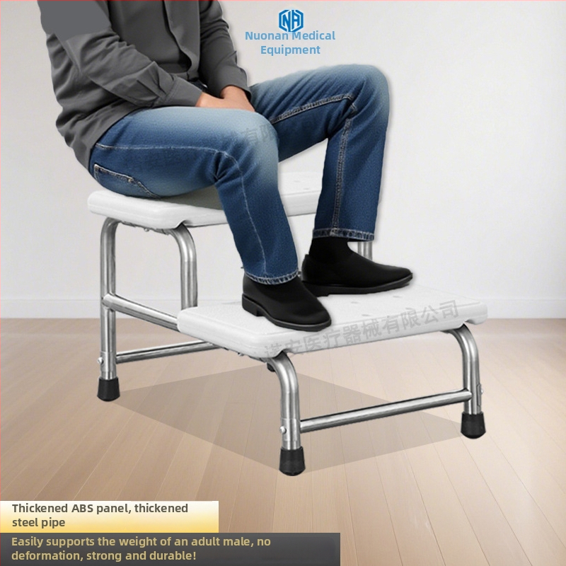 NA005 nehrđajući čelična potpora za noge – jednostruka/dvostruka, moderan minimalistički dizajn, potpora za stopala za dom ili kliniku, pogodno za djecu, odrasle i starije osobe