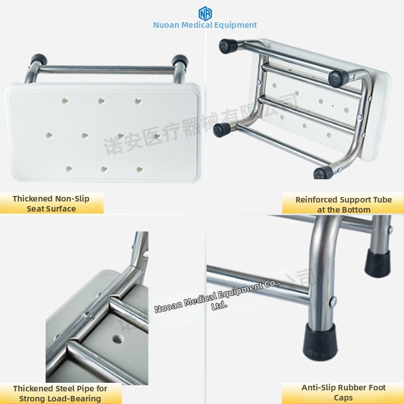 NA005 nehrđajući čelična potpora za noge – jednostruka/dvostruka, moderan minimalistički dizajn, potpora za stopala za dom ili kliniku, pogodno za djecu, odrasle i starije osobe
