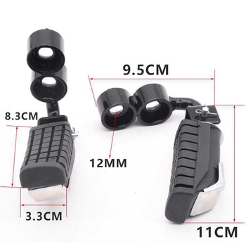 GS125 Pedale frontale și posterioare – Suporturi din fier pentru pedale, ansamblu