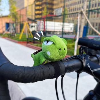 Jucărie decorativă din pluș pentru ghidonul bicicletei, design desen animat, accesoriu pentru relaxare