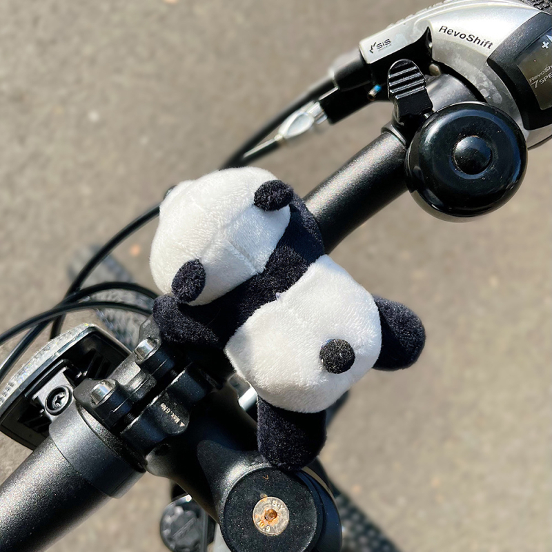 Jucărie decorativă din pluș pentru ghidonul bicicletei, design desen animat, accesoriu pentru relaxare