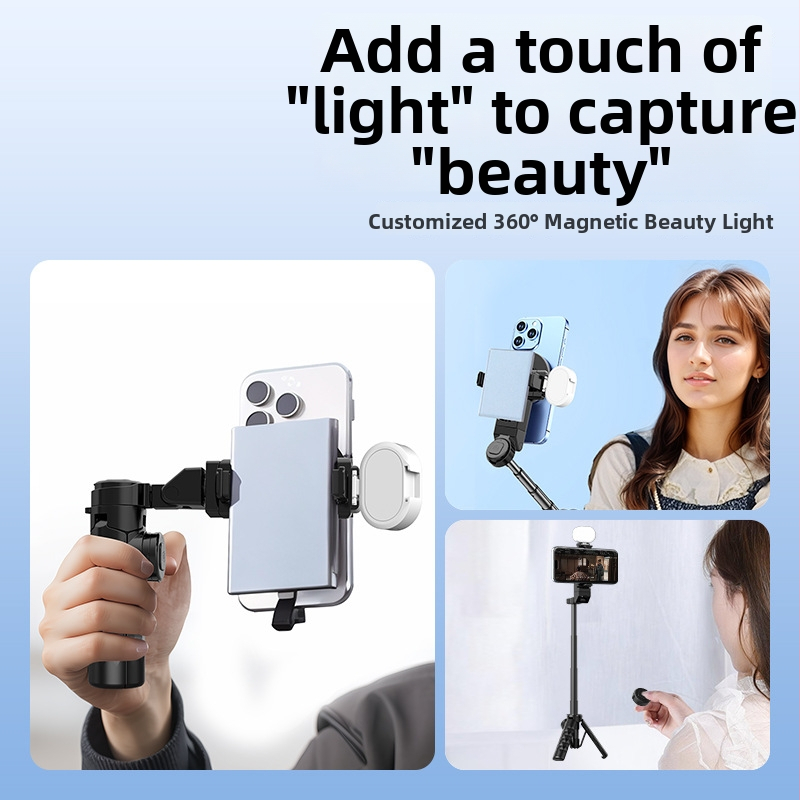 Mini magnetski selfie štap s Bluetooth daljinskim upravljanjem, teleskopski držač za telefon, MagSafe držač