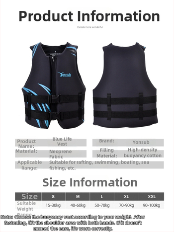 Záchranný vest Yon Sub, EPE Pearl Cotton, licencovaná súkromná značka