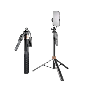 Селфи палка за телефон с Bluetooth дистанционно, алуминиева сплав, стабилизатор за снимане, универсална съвместимост