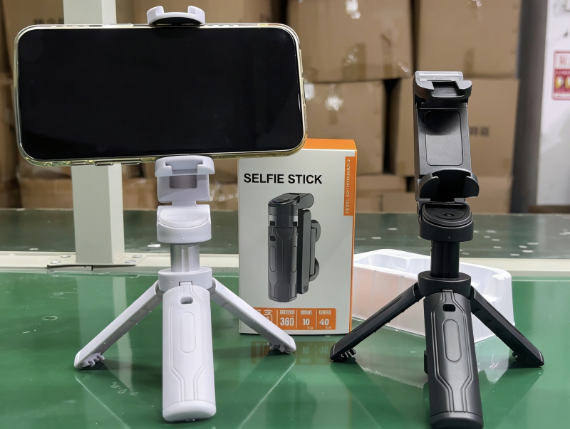 Селфи стик за мобилен телефон с Bluetooth, дистанционно управление, телескопичен сгъваем трипод, пластмасов корпус, поддържа персонализация