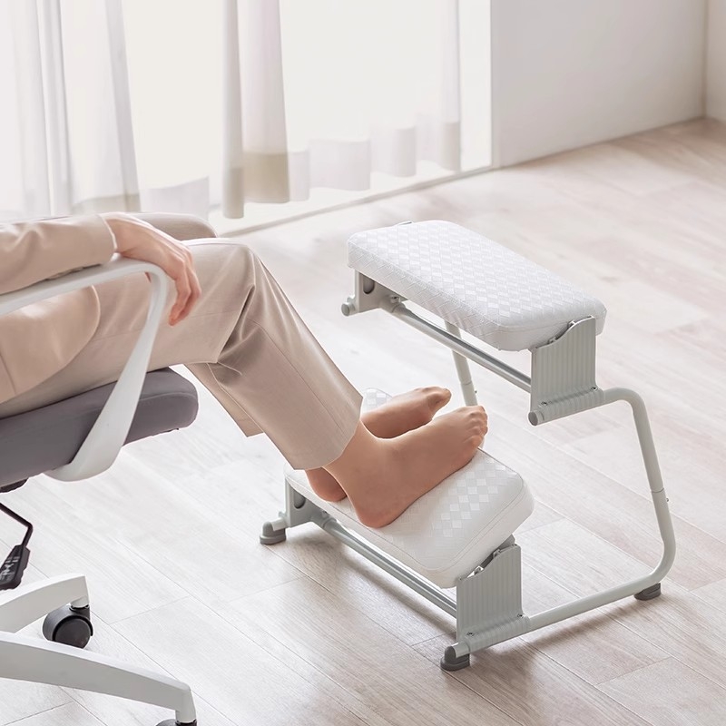 Uredska podnoška za stopala ispod radnog stola, protuklizna, ergonomska, metalna, prilagodljiva visina, Model Z Footrest