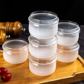 Puding čašica s poklopcem, PP plast, otporna na visoke temperature, prehrambena kvaliteta, pakiranje deserta