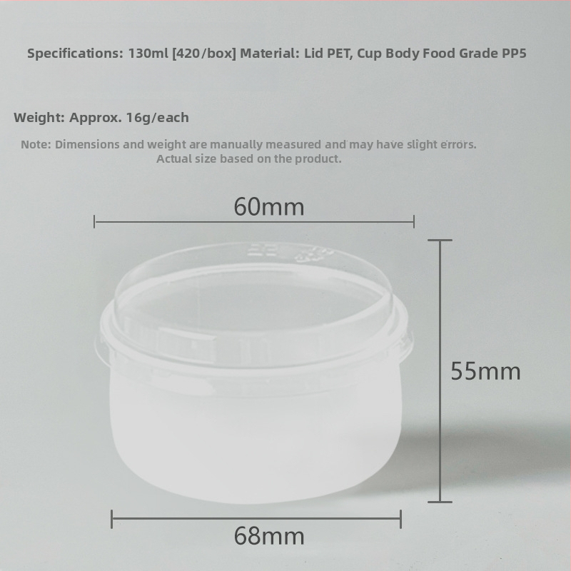 Puding čašica s poklopcem, PP plast, otporna na visoke temperature, prehrambena kvaliteta, pakiranje deserta