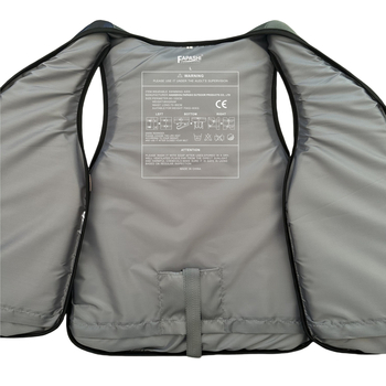 Záchranná vesta s prekríženými popruhmi pre dospelých a deti — FPS027, Sea Bamboo, ľahká, pohodlná (Model FPS027; Značka Sea Bamboo; Prekrížený dizajn; Ľahká)