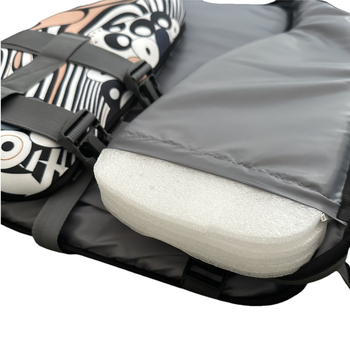 Záchranná vesta s prekríženými popruhmi pre dospelých a deti — FPS027, Sea Bamboo, ľahká, pohodlná (Model FPS027; Značka Sea Bamboo; Prekrížený dizajn; Ľahká)