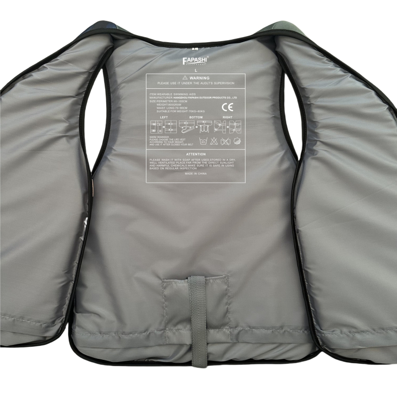 Záchranná vesta s prekríženými popruhmi pre dospelých a deti — FPS027, Sea Bamboo, ľahká, pohodlná (Model FPS027; Značka Sea Bamboo; Prekrížený dizajn; Ľahká)