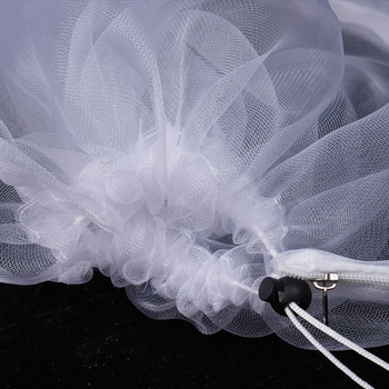 Мрежа против насекоми с цип и теглеща връзка, PE материал, за двор, градина, оранжерия и плодни дървета, защита срещу птици