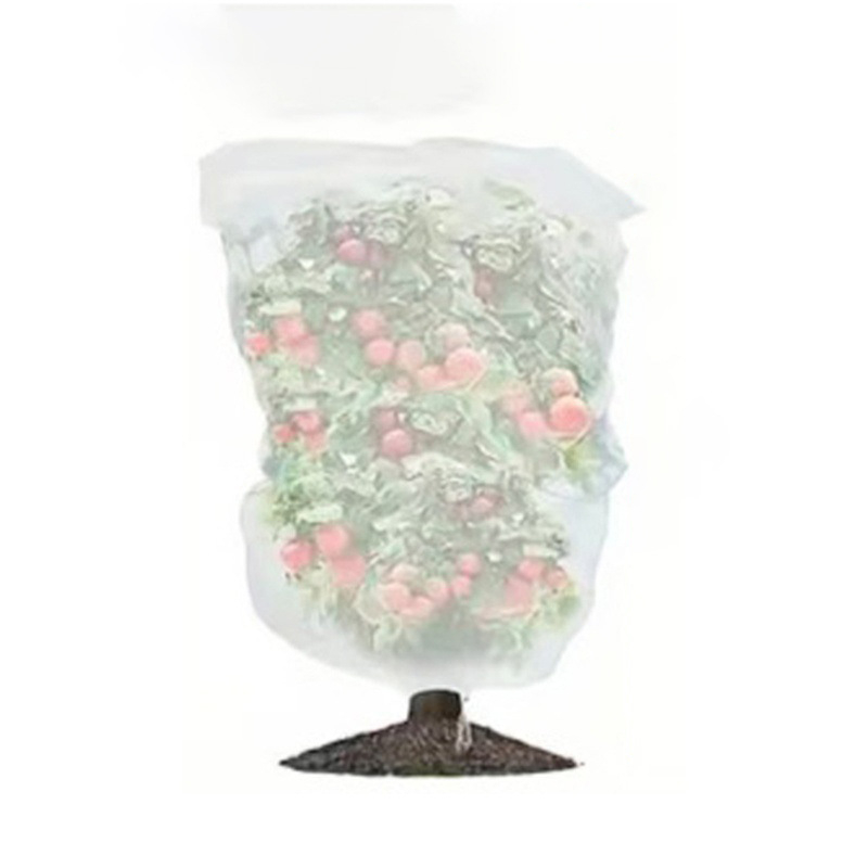 Мрежа против насекоми с цип и теглеща връзка, PE материал, за двор, градина, оранжерия и плодни дървета, защита срещу птици