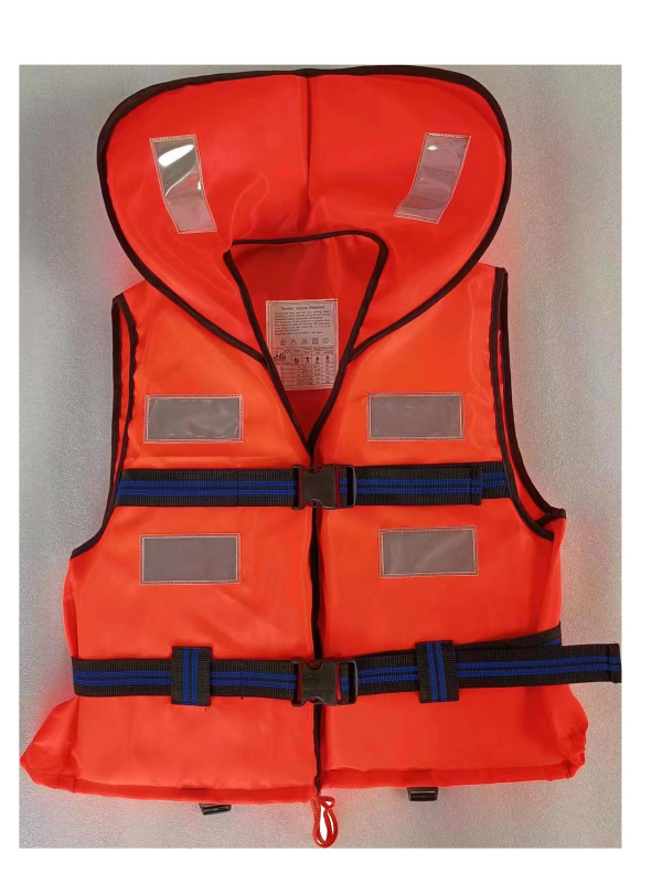 Spasivački prsluk od Oxford platna s velikim ovratnikom i debelom konstrukcijom – visoka plovnost, za plovidbu brodom, rafting i plivanje