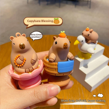 Tang Yi PVC Capybara Cartoon Ornament pentru consola centrală a mașinii și decor pentru bicicletă/EV; Personalizare disponibilă