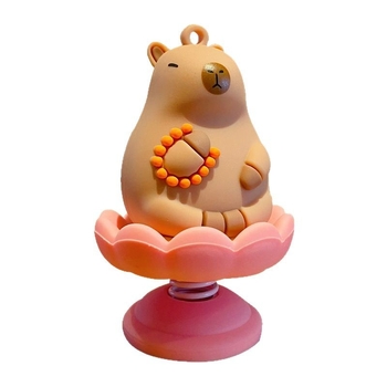 Tang Yi PVC Capybara Cartoon Ornament pentru consola centrală a mașinii și decor pentru bicicletă/EV; Personalizare disponibilă