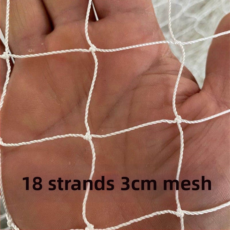 Bijela najlonska mreža za ribolov i uzgoj riba, mreža za podizanje i mreža za vješanje fotografija