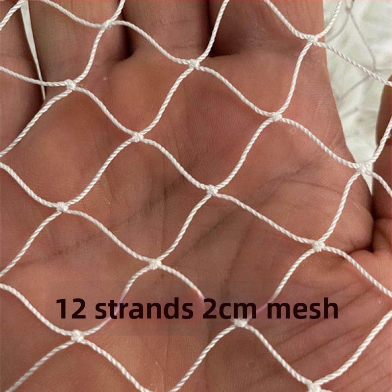 Bijela najlonska mreža za ribolov i uzgoj riba, mreža za podizanje i mreža za vješanje fotografija