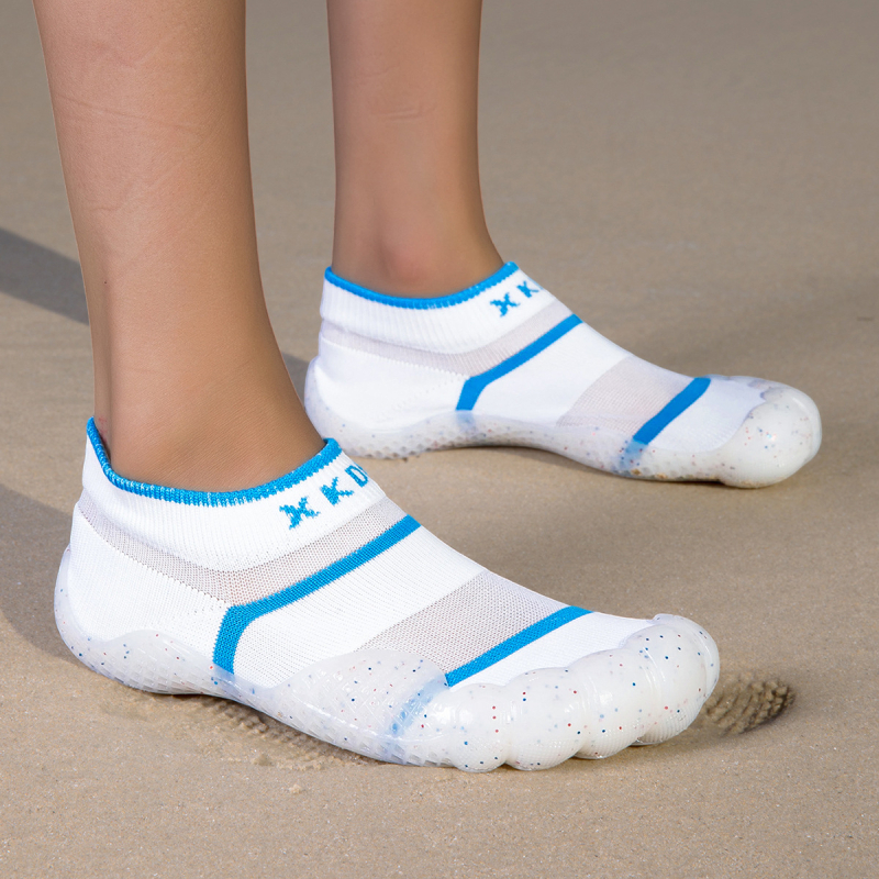 Vodene cipele s pet prstiju, mrežasti gornji dio, niski dizajn, protuklizna gumena potplata, za plažu i fitness