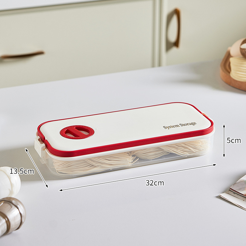 Plastična kutija za pohranu tanjura za knedle s višeslojnom pravokutnom pladnjem, dug dizajn, model 8106, 1 kom