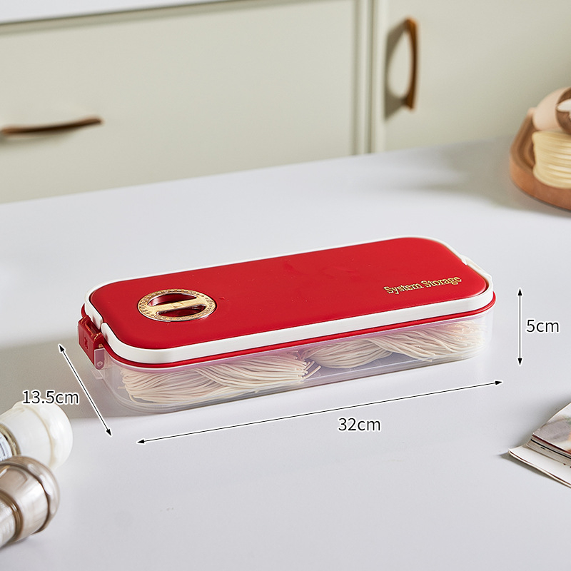 Plastična kutija za pohranu tanjura za knedle s višeslojnom pravokutnom pladnjem, dug dizajn, model 8106, 1 kom