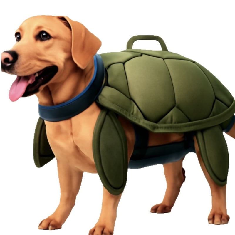 Vesta za pse s dizajnom Kornjače, poliester materijal, moderni minimalistički stil, univerzalna prilagodba