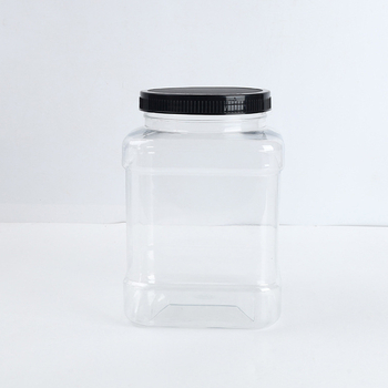 Kvadratna boca za med, PET plast, s poklopcem; općenito pakiranje, Marka Like Yang Plastic Industry, Podrijetlo: Xuchang, Henan, Kina.