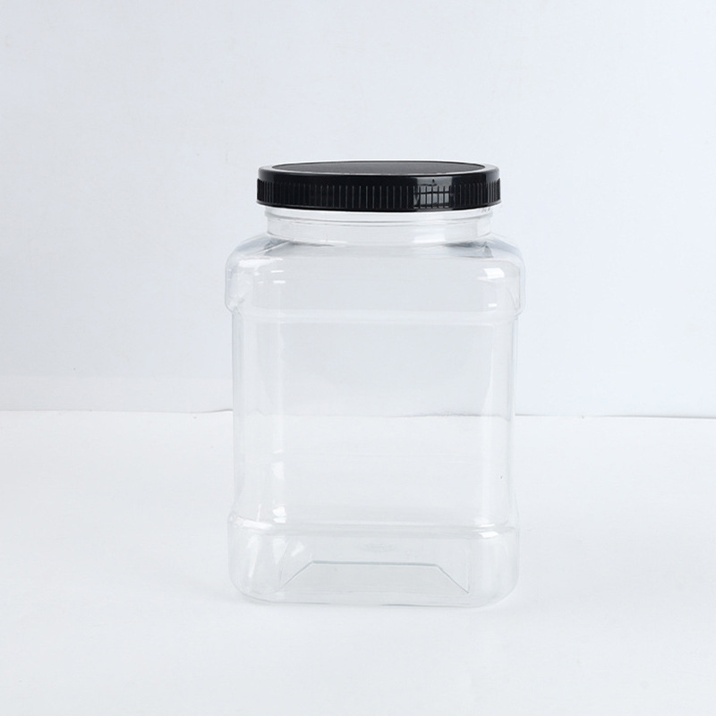 Kvadratna boca za med, PET plast, s poklopcem; općenito pakiranje, Marka Like Yang Plastic Industry, Podrijetlo: Xuchang, Henan, Kina.