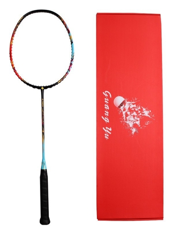 Raketa za badminton od karbonskih vlakana, direktan udarac, težina 75–79 g, debljina drške G-5, srednja tvrdoća
