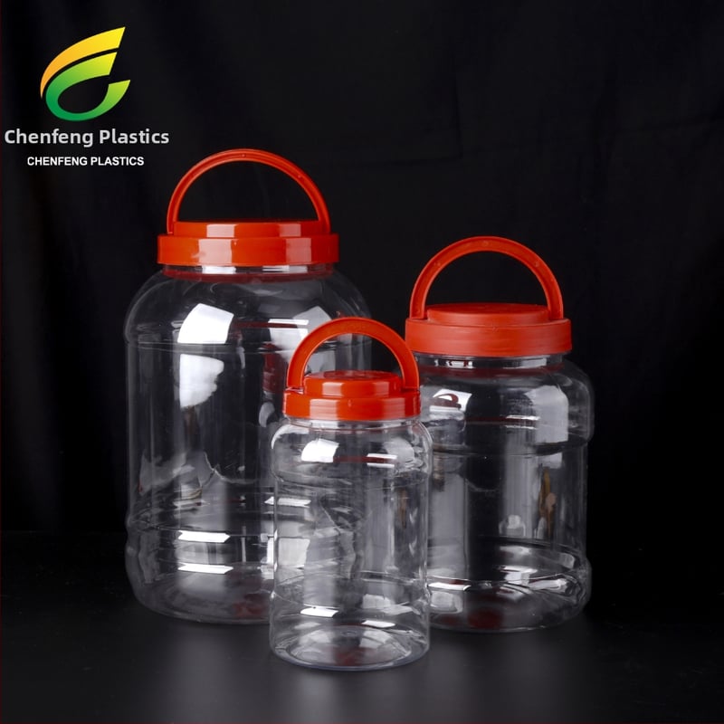 Plastična posuda za med, orahe i grickalice sa zatvorenim poklopcem; Materijal: plastika; Pakiranje: posuda; Zapremina: 1L, 2.5L, 5L