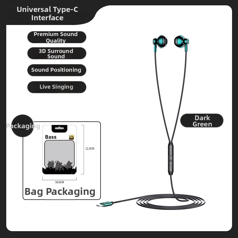 Kovové in-ear slúchadlá s mikrofónom, káblové, 20–20000 Hz, impedancia 32 Ω