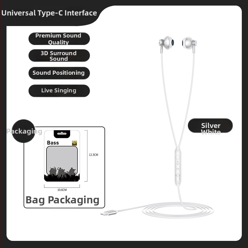 Kovové in-ear slúchadlá s mikrofónom, káblové, 20–20000 Hz, impedancia 32 Ω