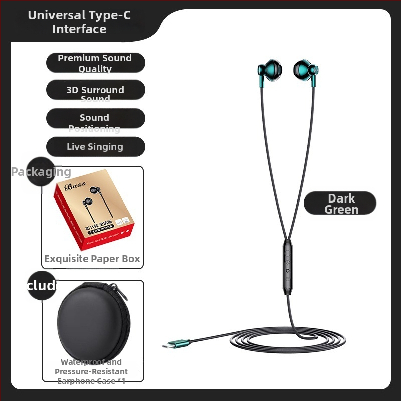 Kovové in-ear slúchadlá s mikrofónom, káblové, 20–20000 Hz, impedancia 32 Ω