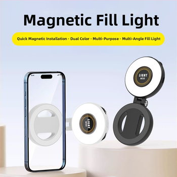 Externé LED magnetické mini svetlo do vrecka na krásu, nastaviteľné s tromi teplotami pre fotografovanie